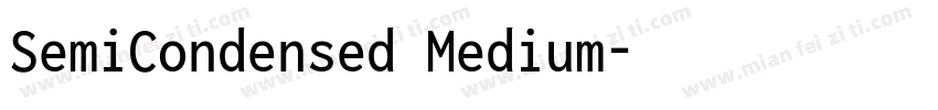 SemiCondensed Medium字体转换